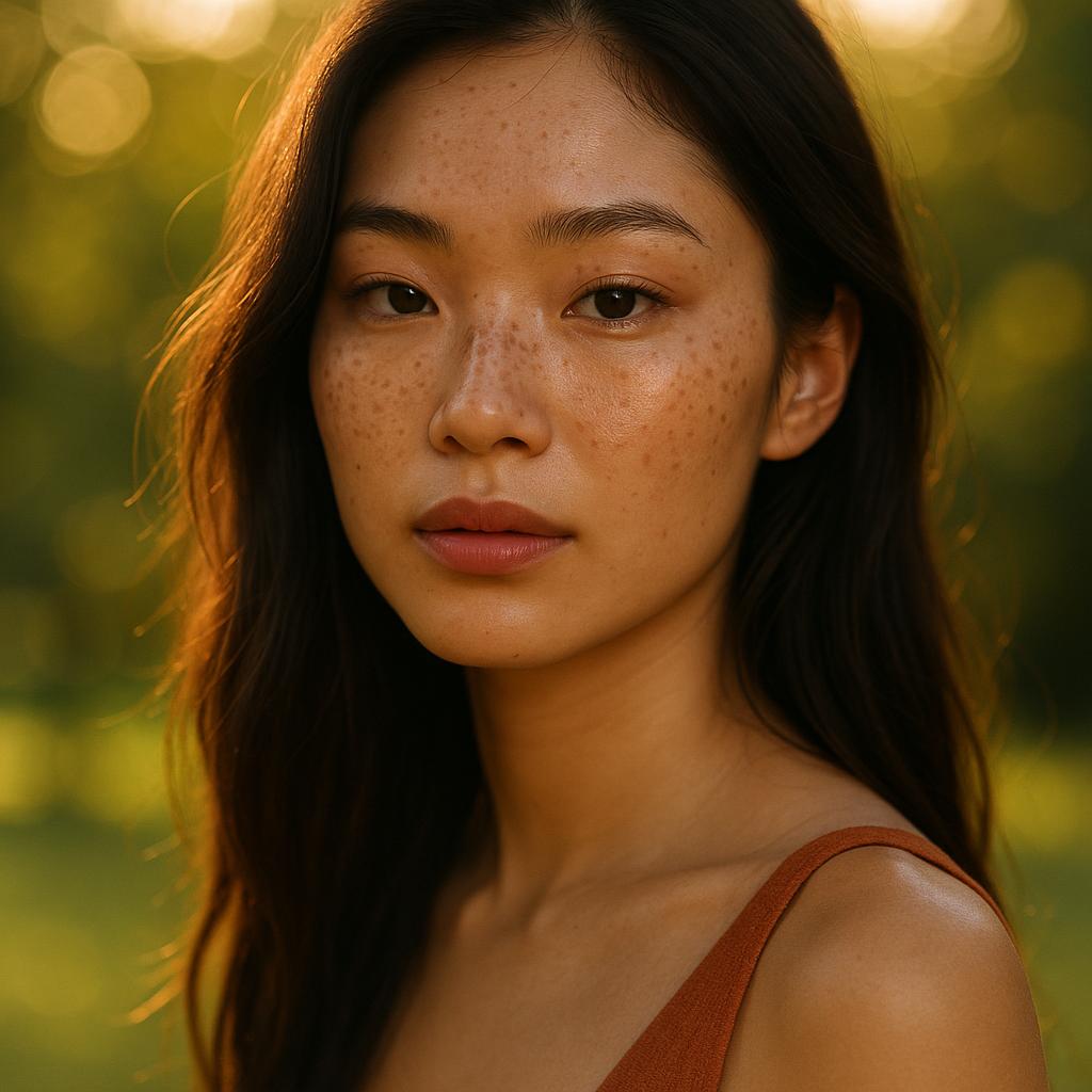 黄金时刻女性肖像