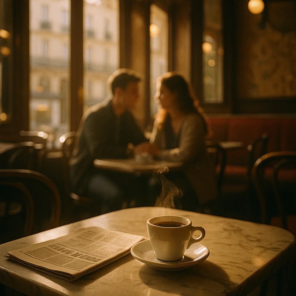 巴黎咖啡馆晨光